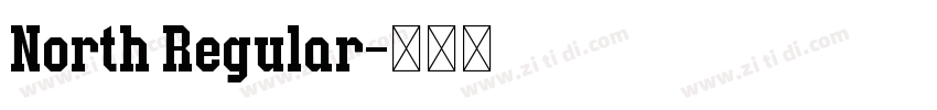 North Regular字体转换 North Regular字体转换